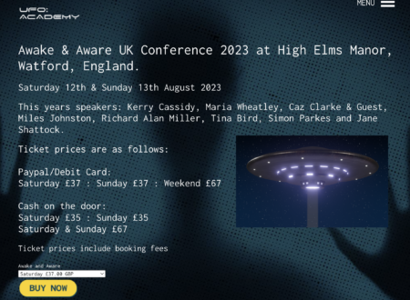 UFO ACADEMY AND PROJECT CAMELOT AUGUST 2023 CONFERENCE – TICKETS NOW ON SALE!